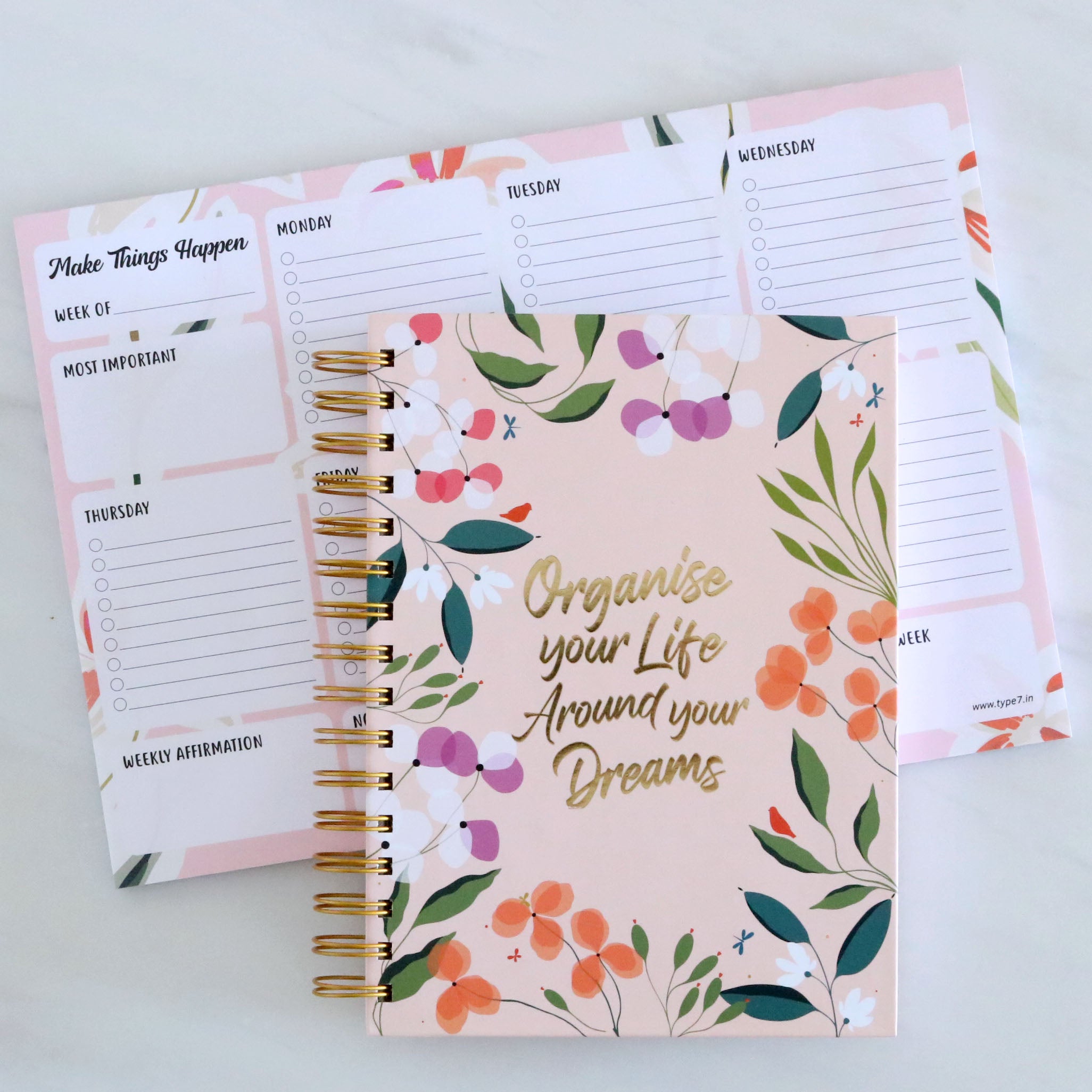 Organise Your Life Daily Planner & Weekly Planner Combo
