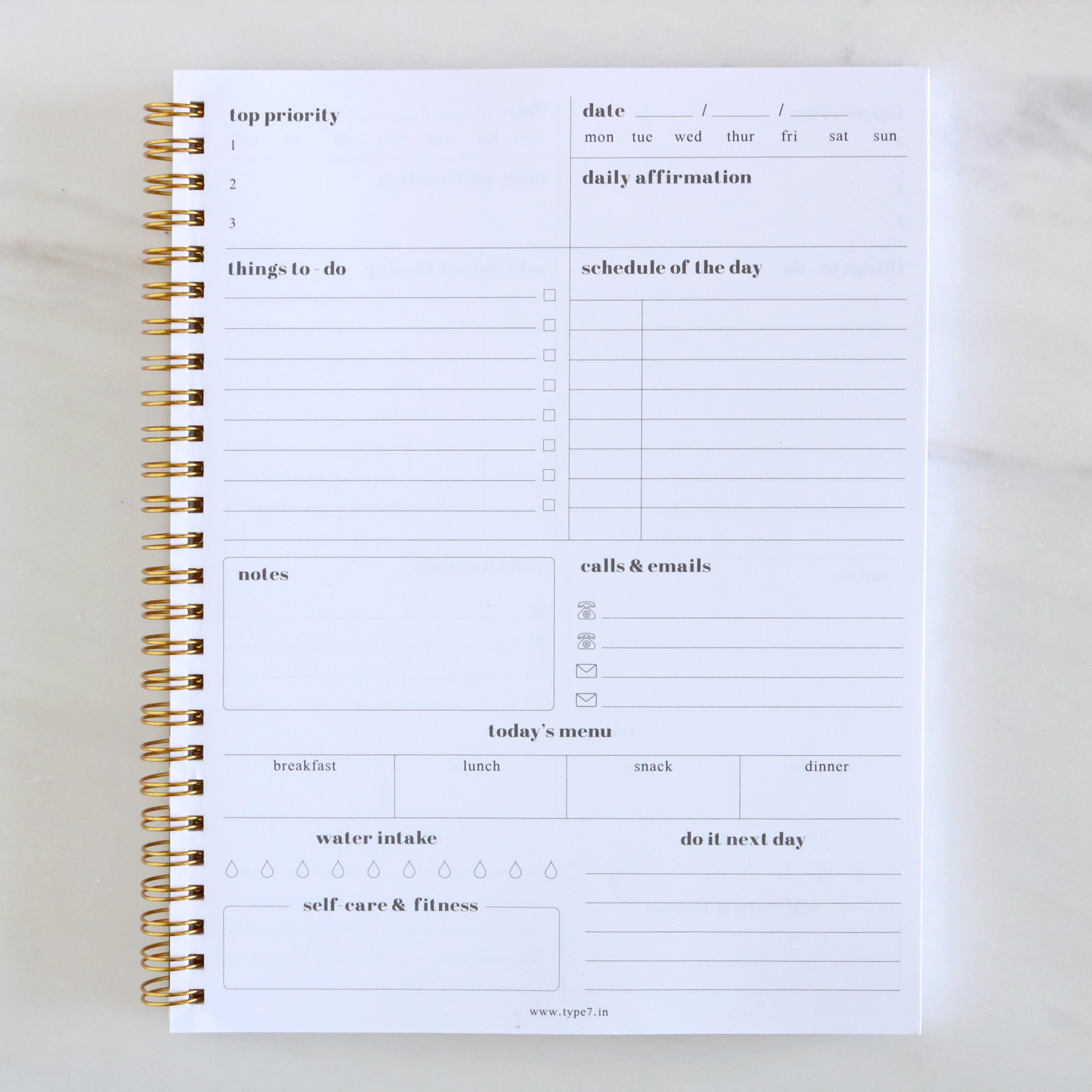 Rolling Hills - Day Planner
