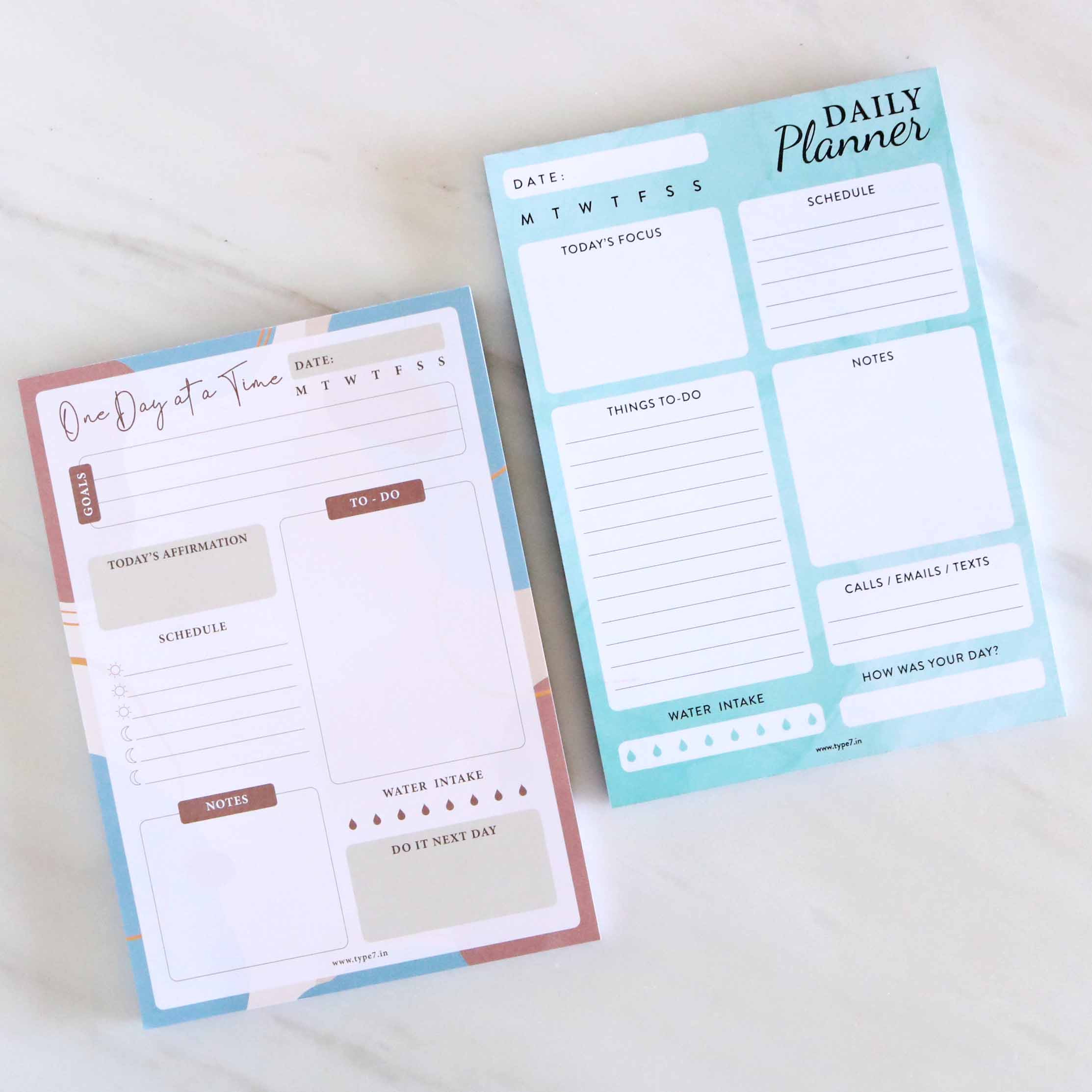 Set of 2 Day Organiser - Plan Your Day Away