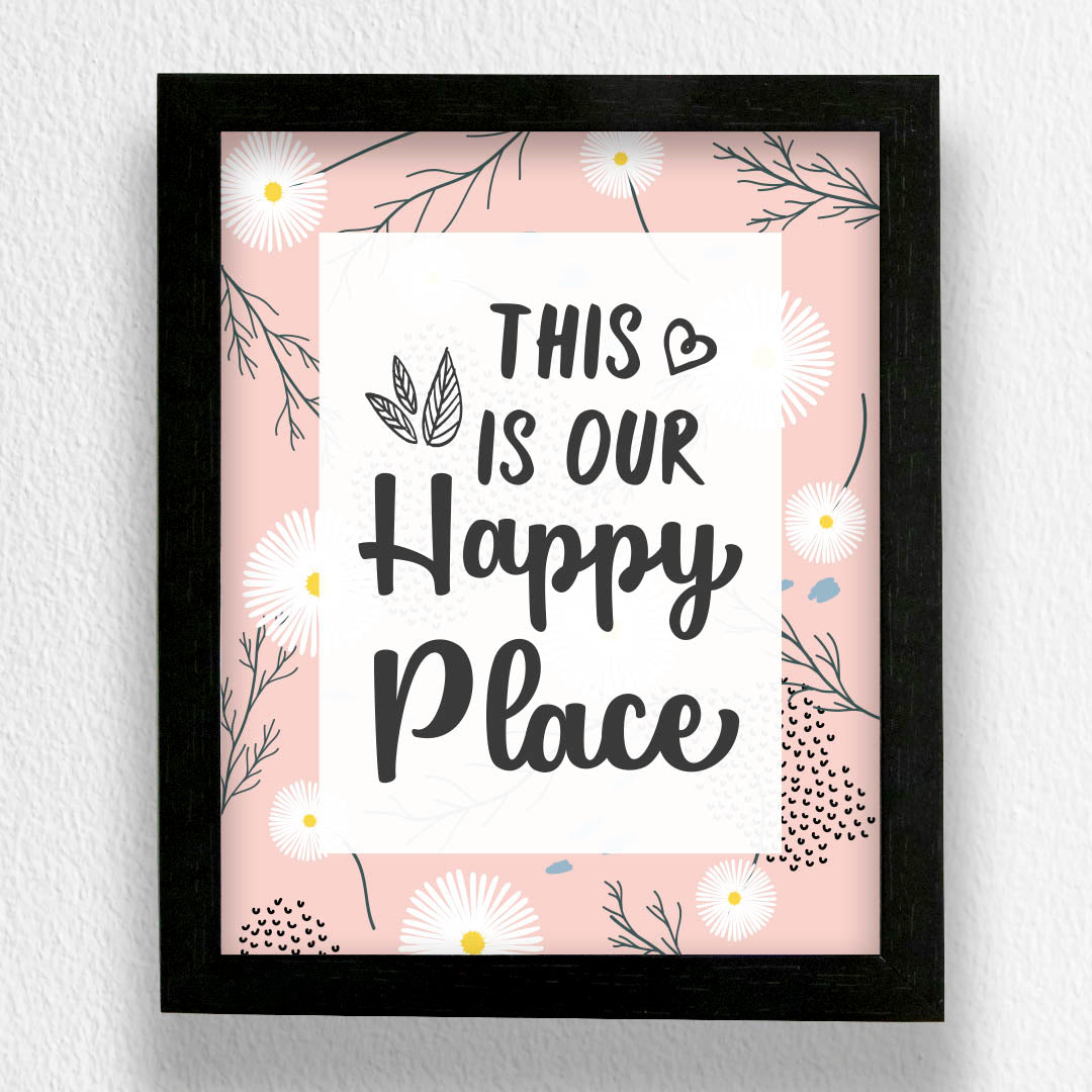 2 Art Frames - Welcome & Happy Place