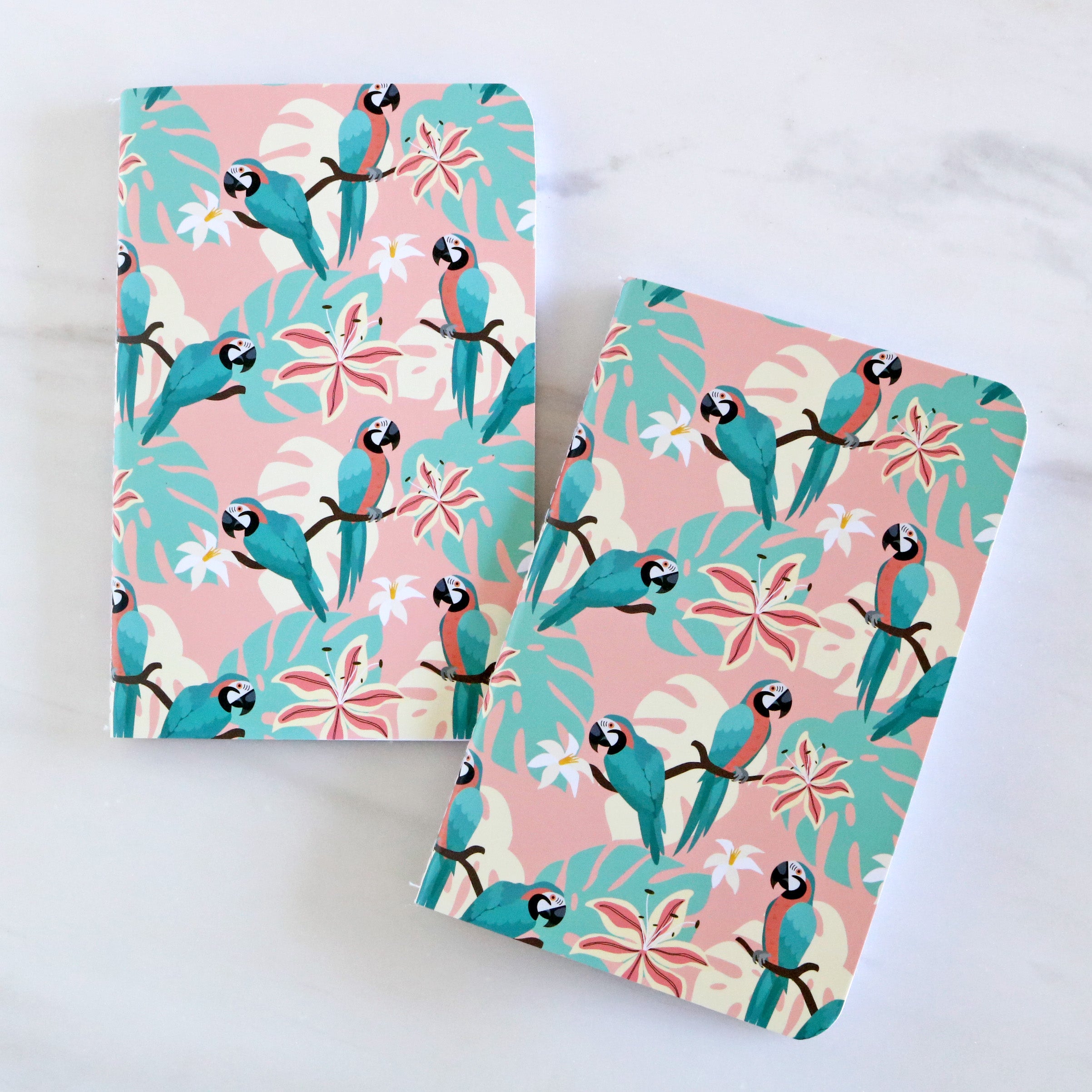 Tropical Parrot - Set Of 2 Pocket Notebook