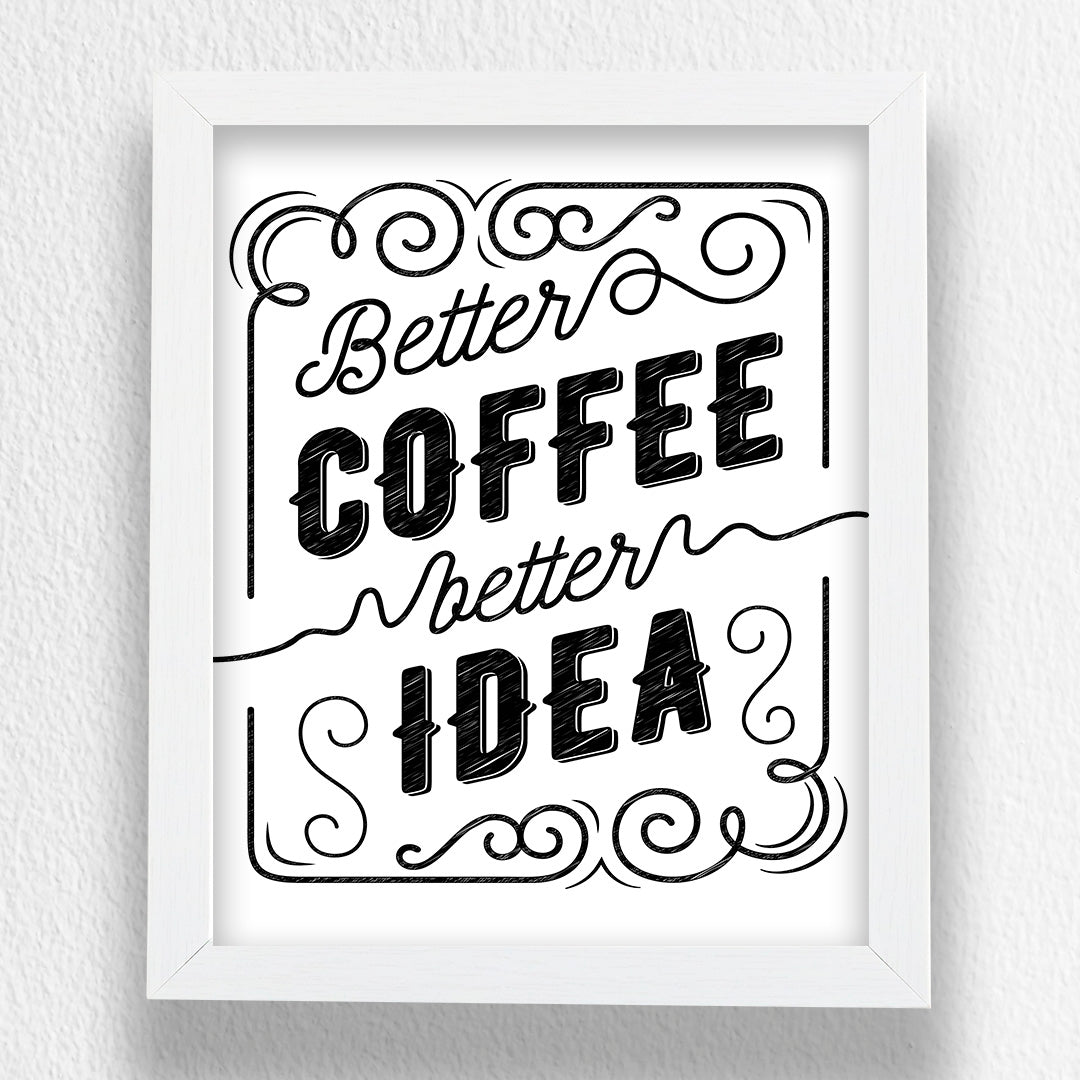 Art Frame-Better Coffee Better Idea