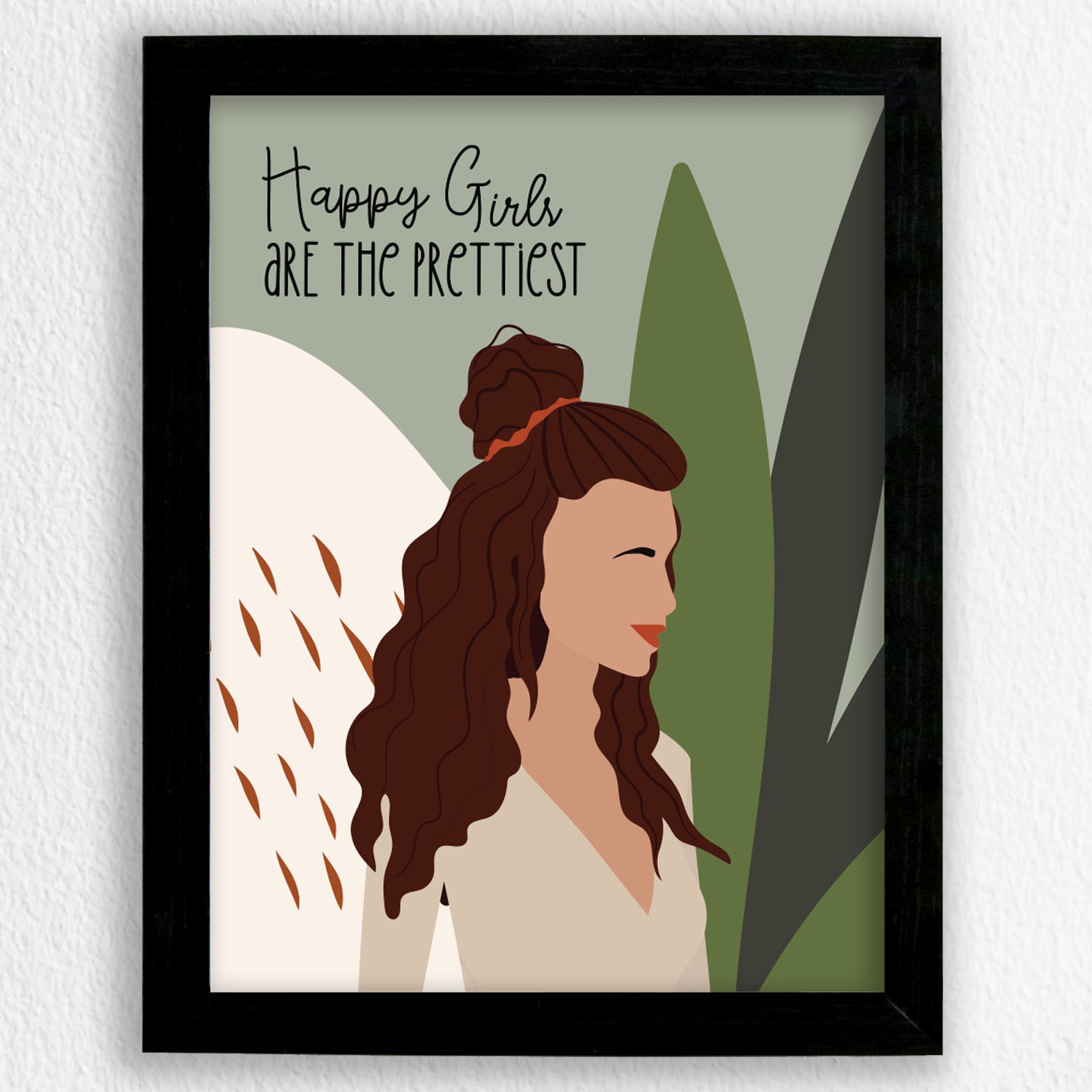 Happy Girls Are The Prettiest - Art Frame