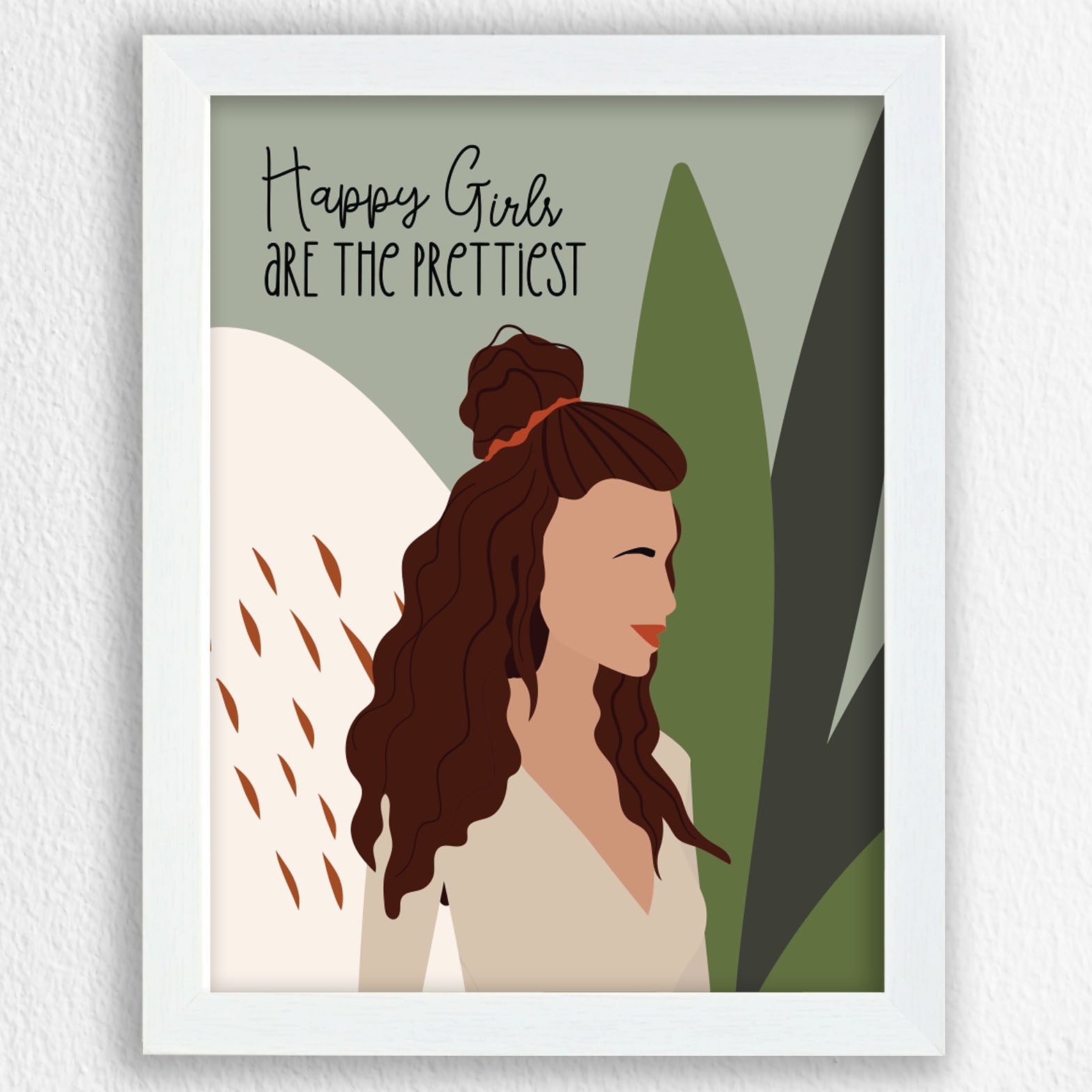 Happy Girls Are The Prettiest - Art Frame