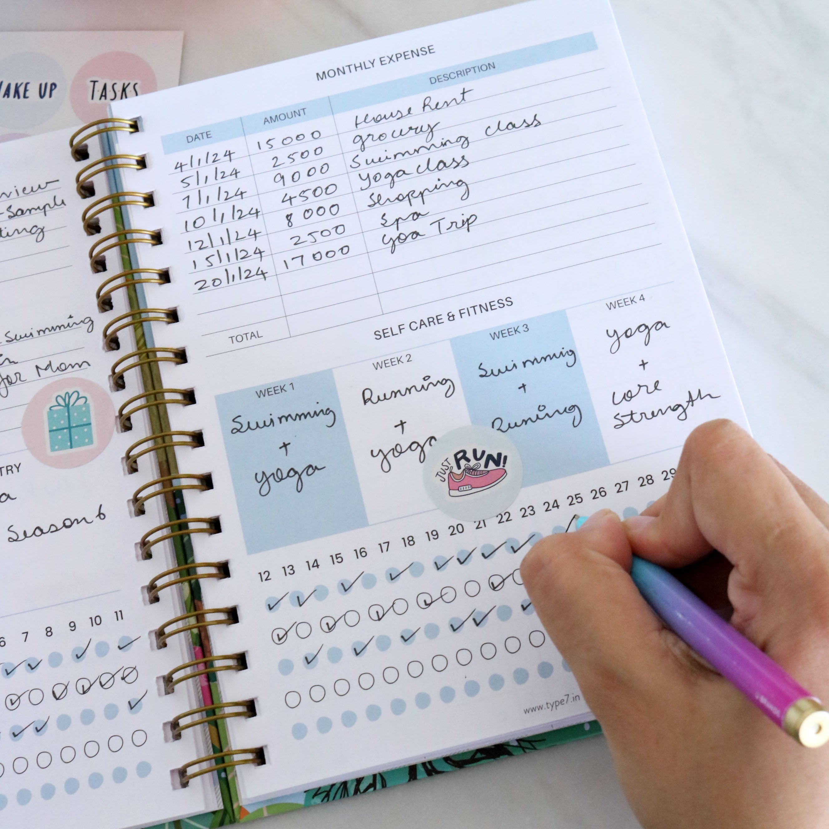 Organise Your Life - Undated Daily Planner