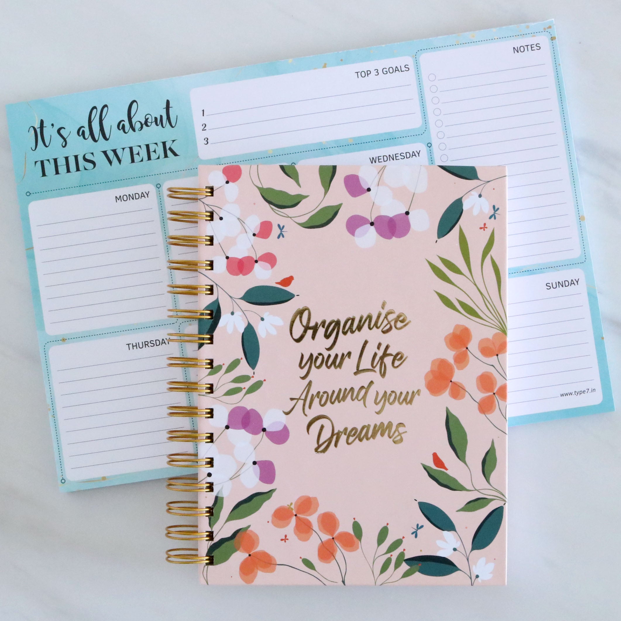 Organise Your Life Daily Planner & Weekly Planner Combo