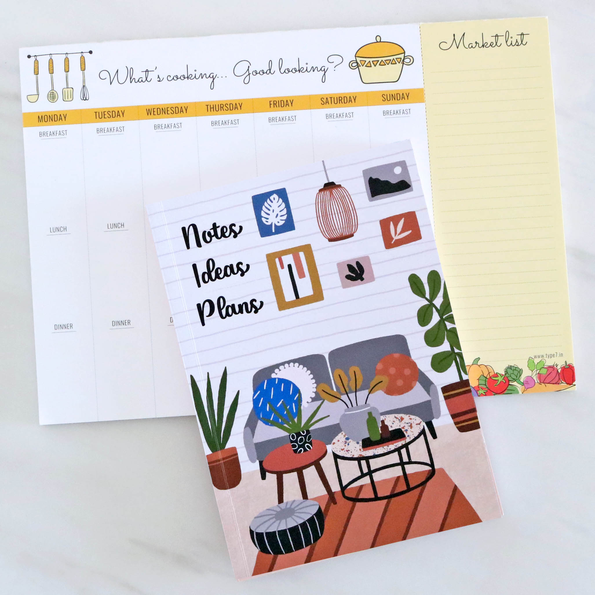 Meal Planner & Notebook Combo