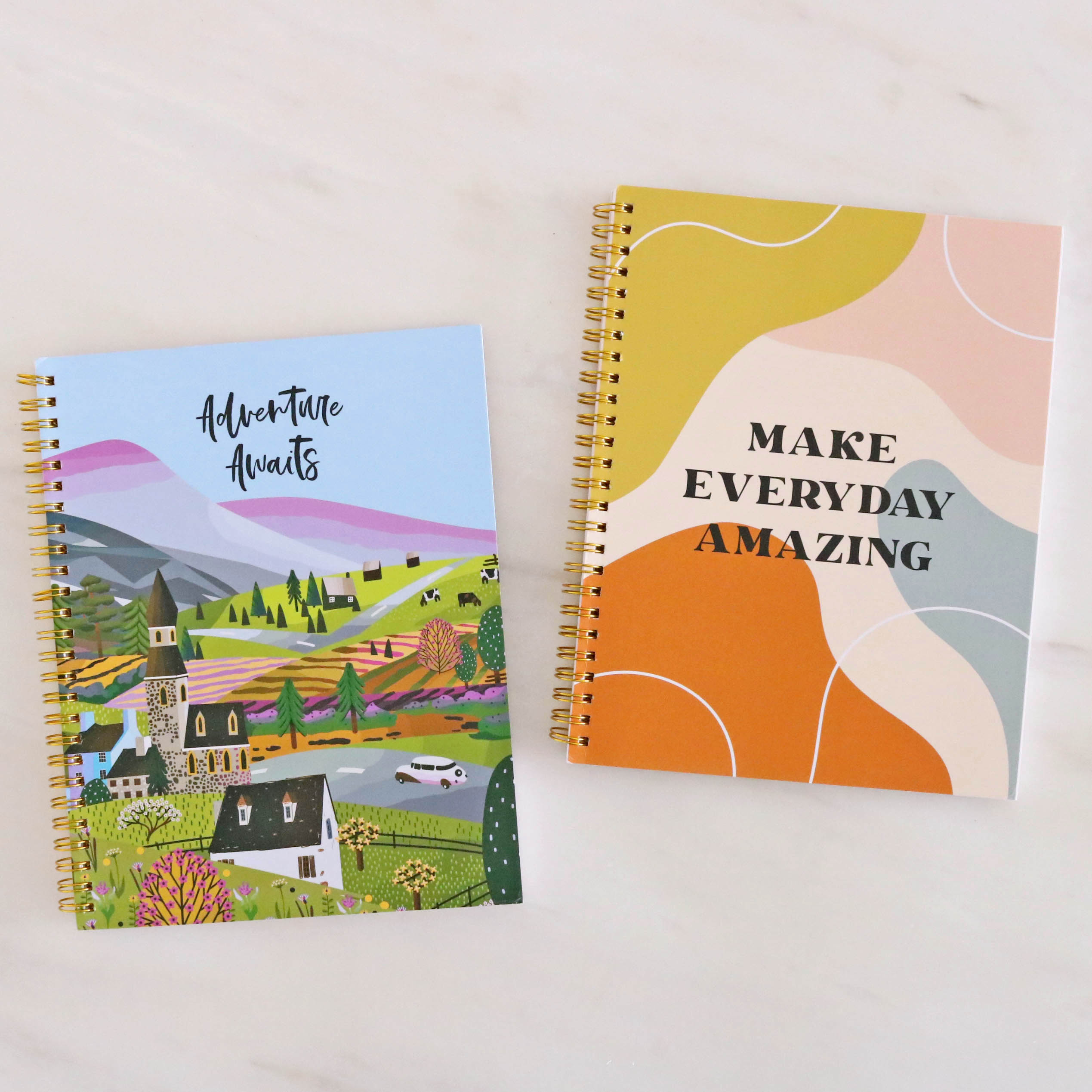 Set of 2 Daily Planner - Adventure Awaits & Make Everyday Amazing