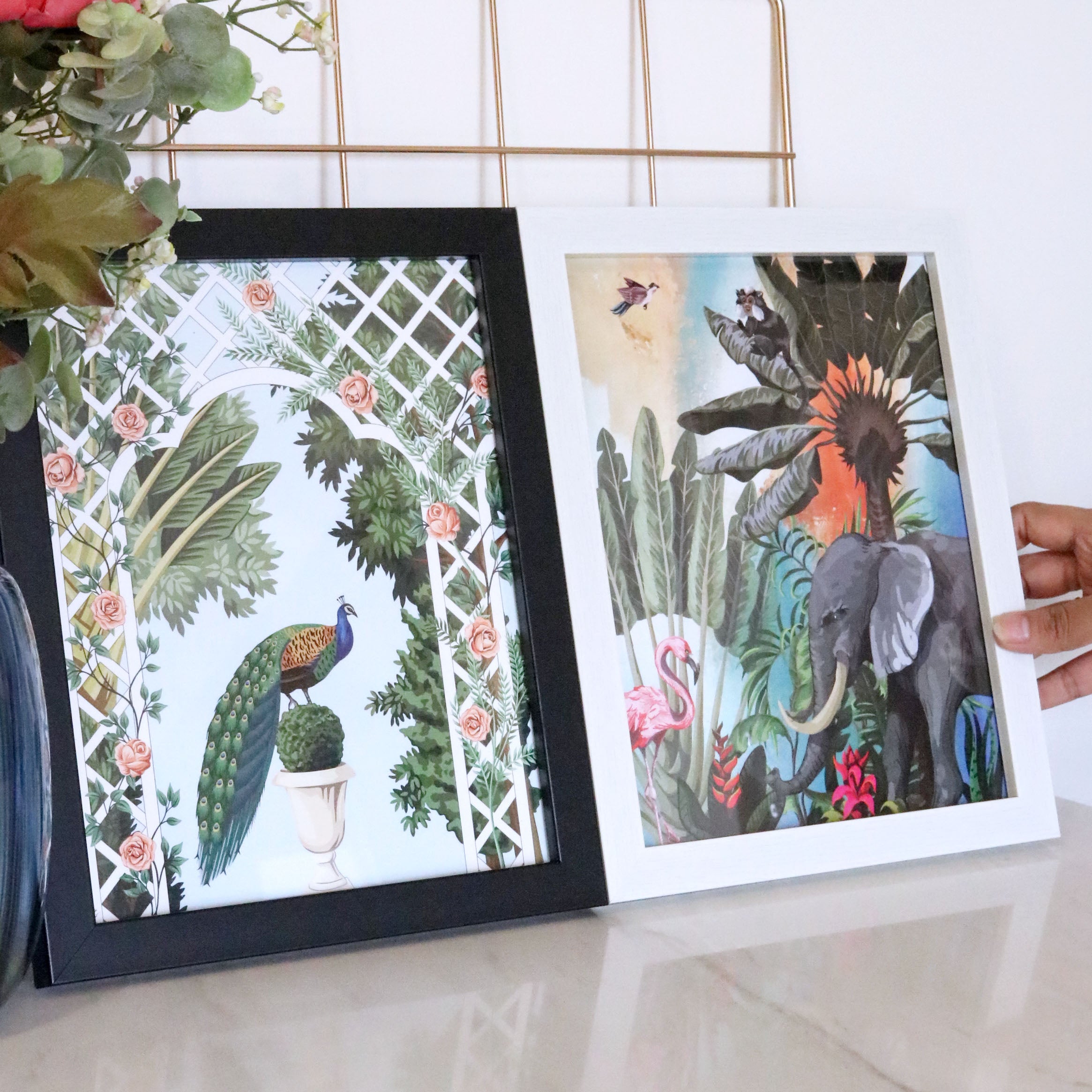 Set of 2 Art Frames - Jharokha & Into The Jungle