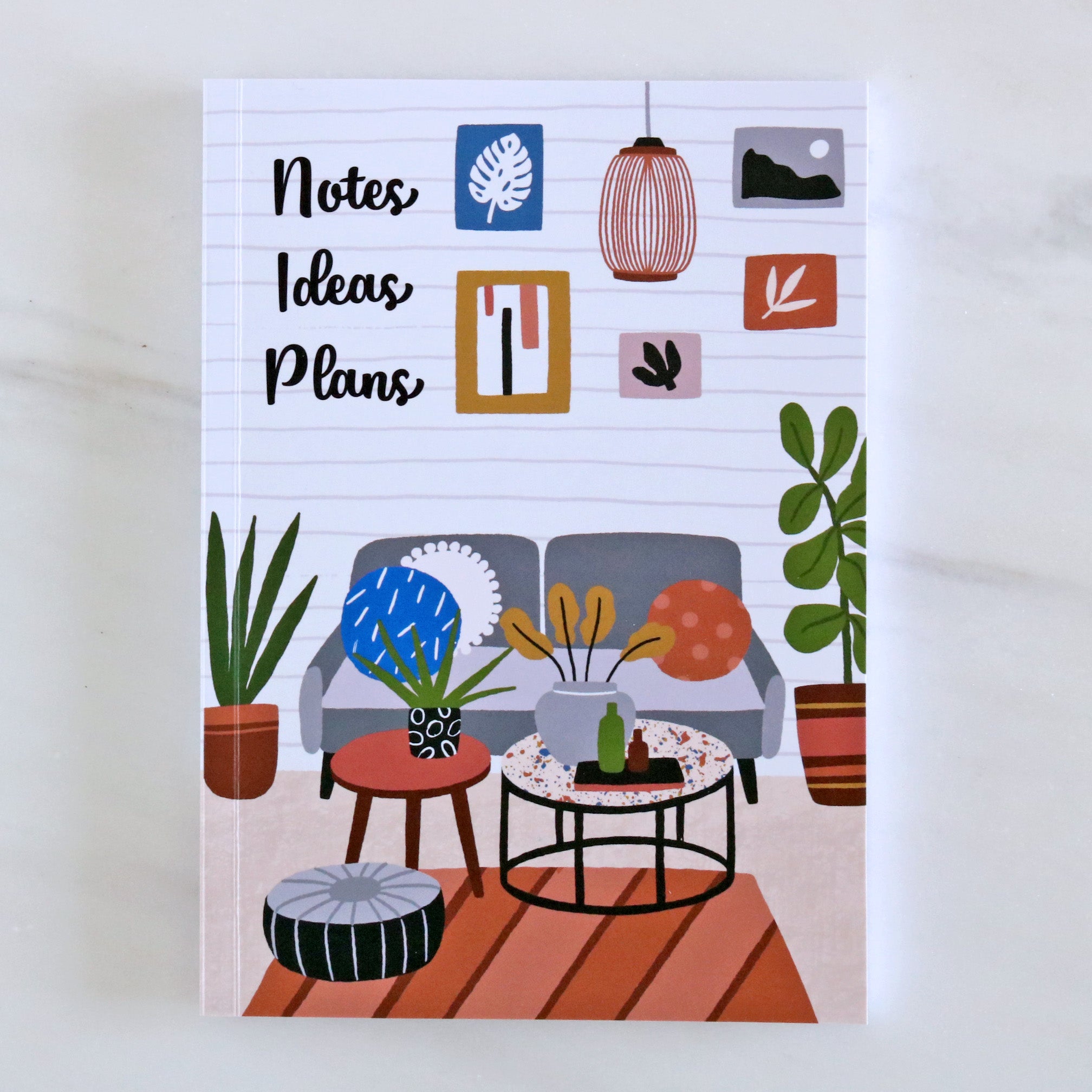 Meal Planner & Set of 2 Notebooks - Living Room & Wildflower