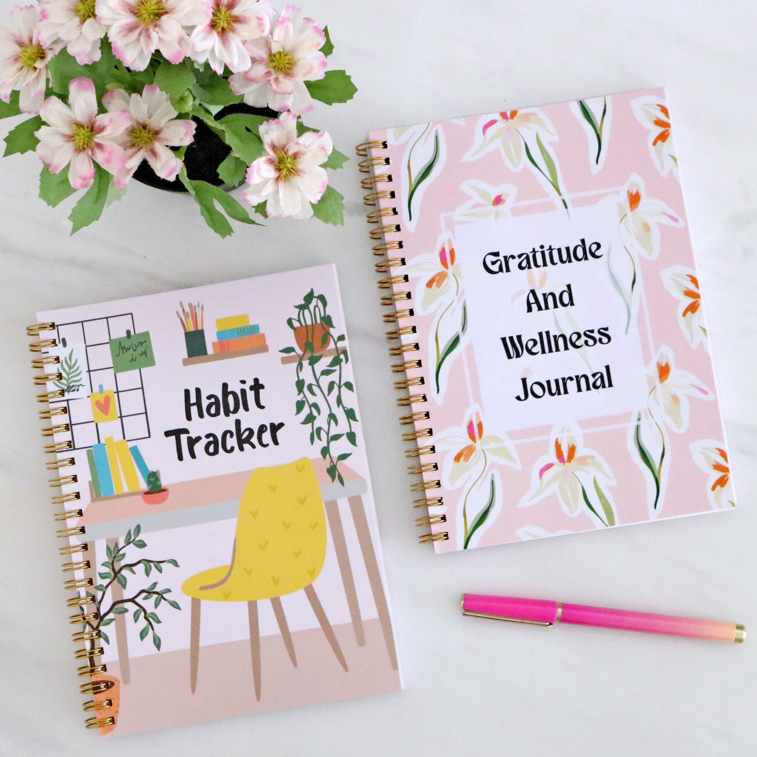 Habit Tracker & Gratitude Journal Combo