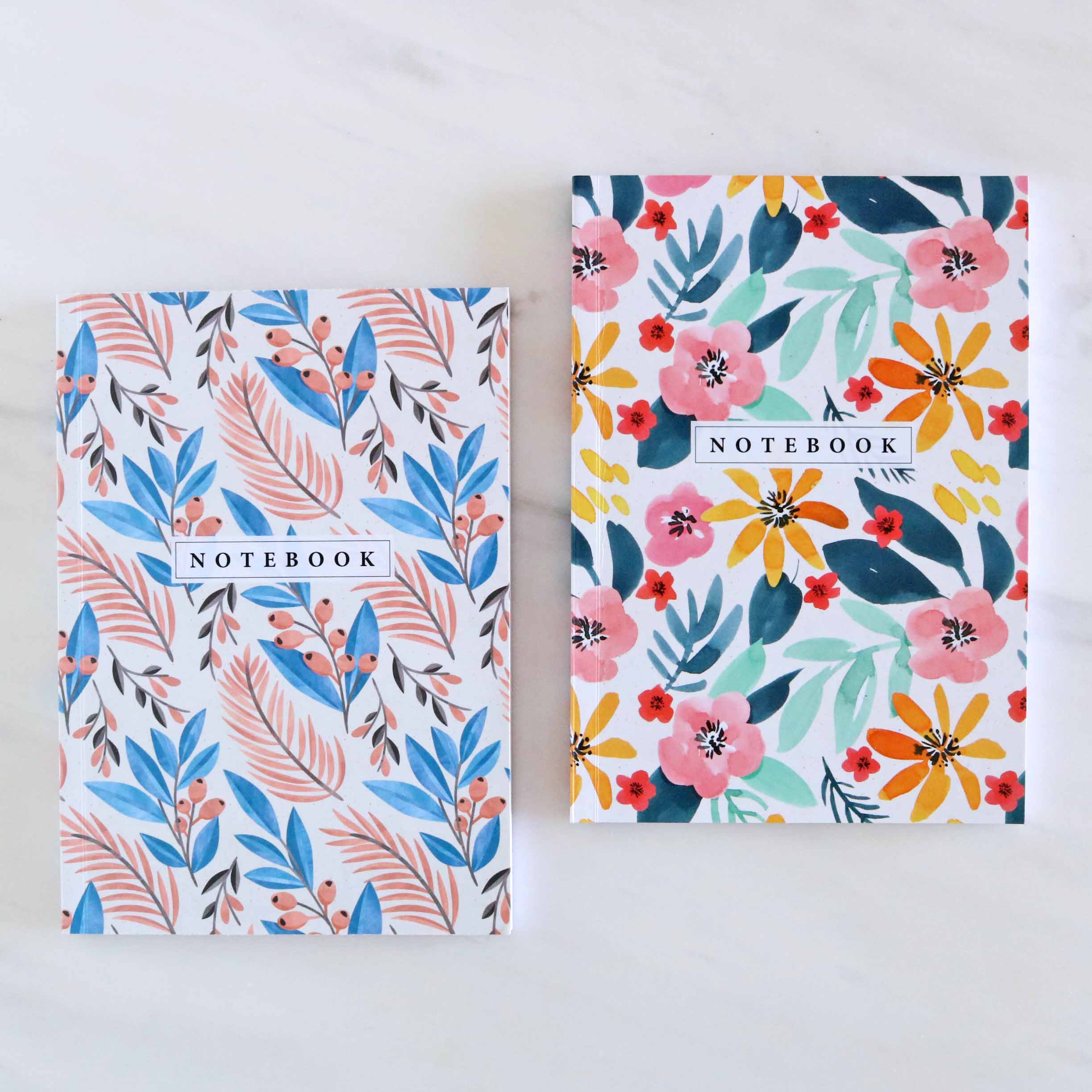 Set of 2 Notebooks - Spring Season & Wildflower