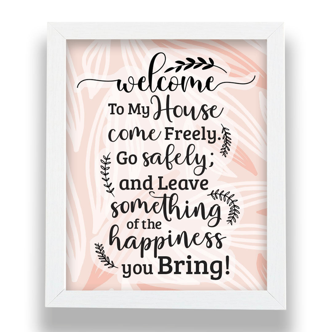 2 Art Frames - Welcome & Happy Place