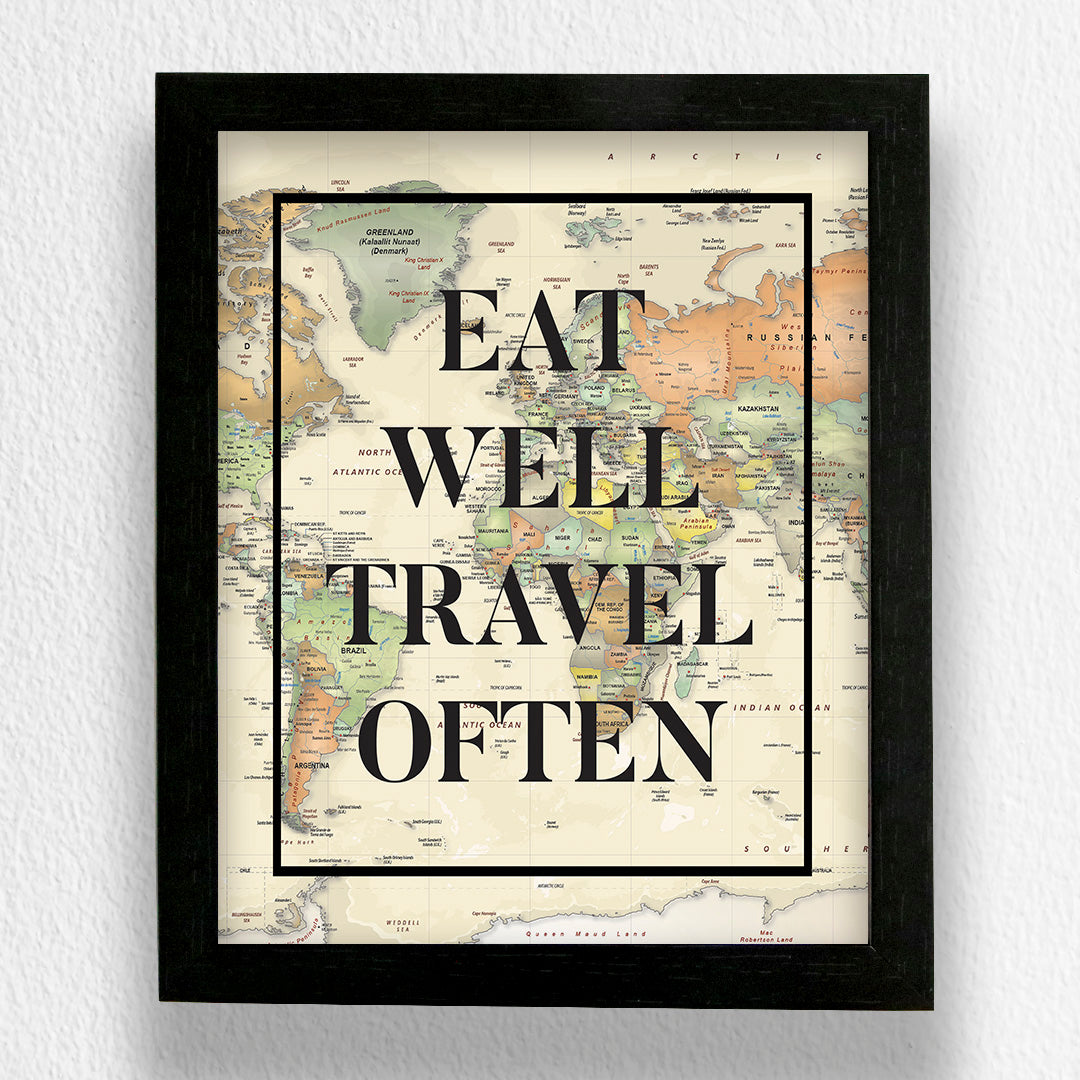 Art Frame-Eat Well Travel Often