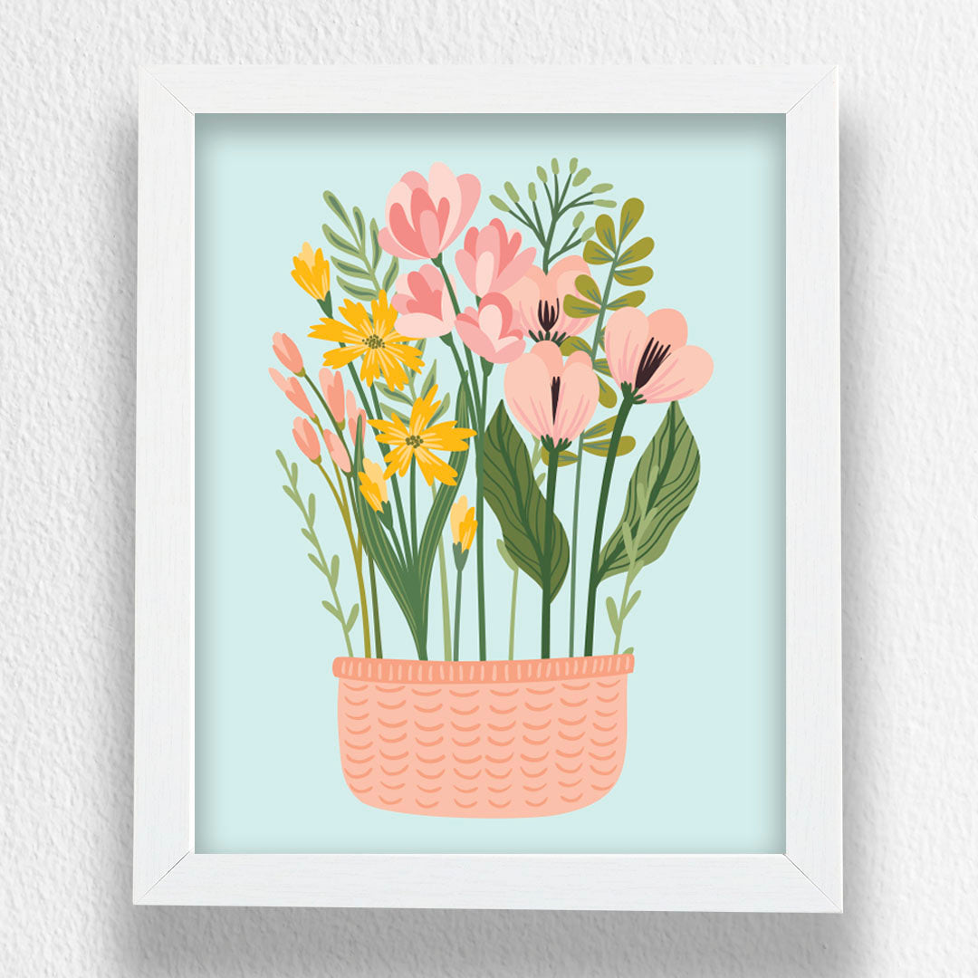 Flower Basket - Art Frame