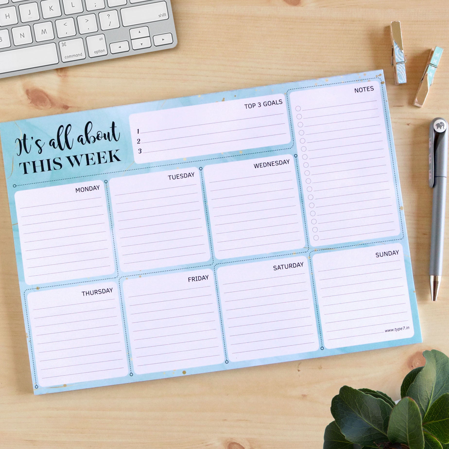 Set of 2 Weekly Planners - This Week & What's Cooking