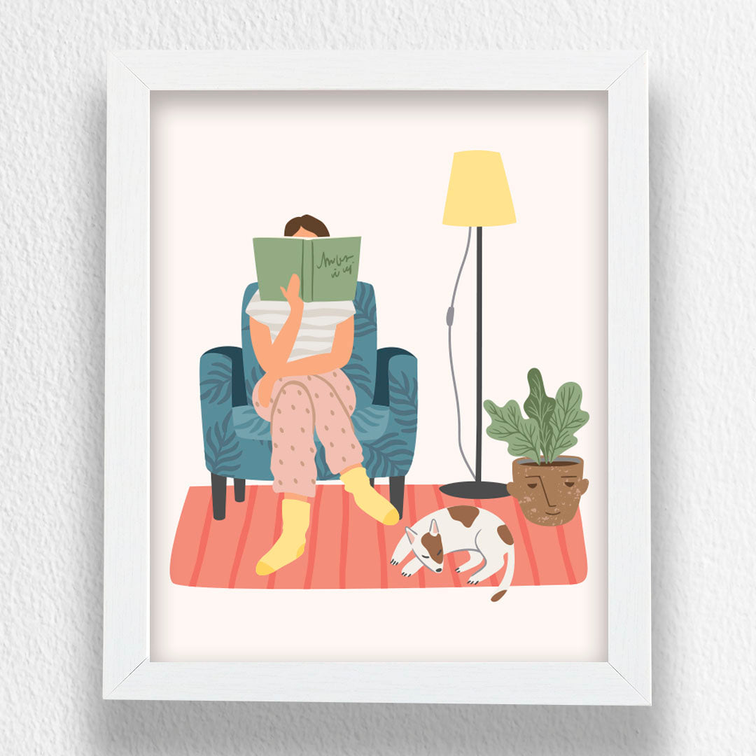 Cozy Reading Corner - Art Frame