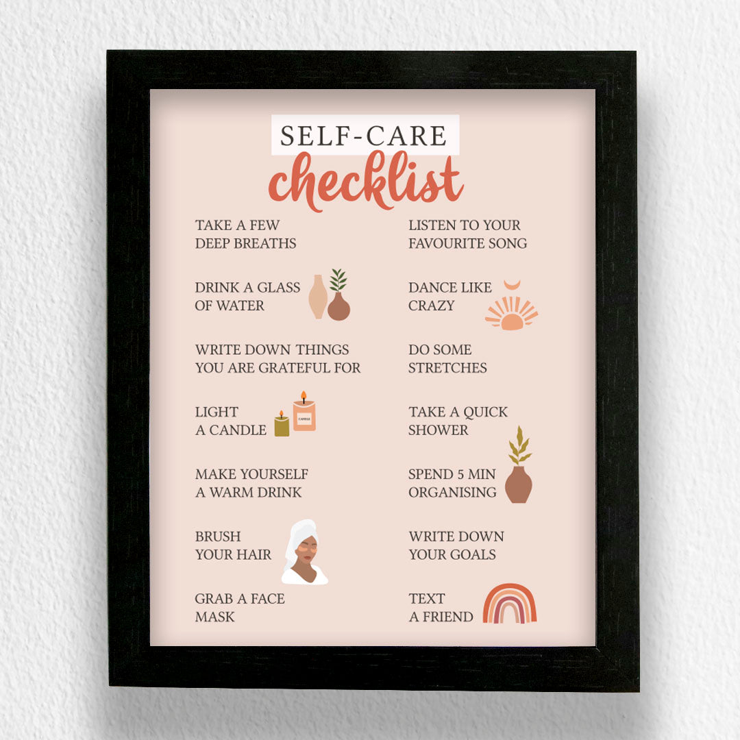 Self Care Checklist - Art Frame