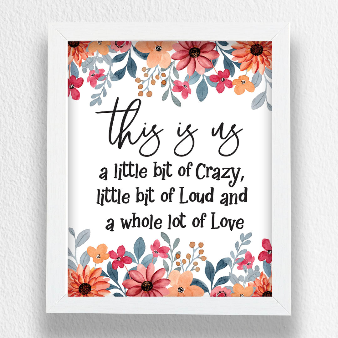 Set of 2 Art Frames - This Is Us & Welcome